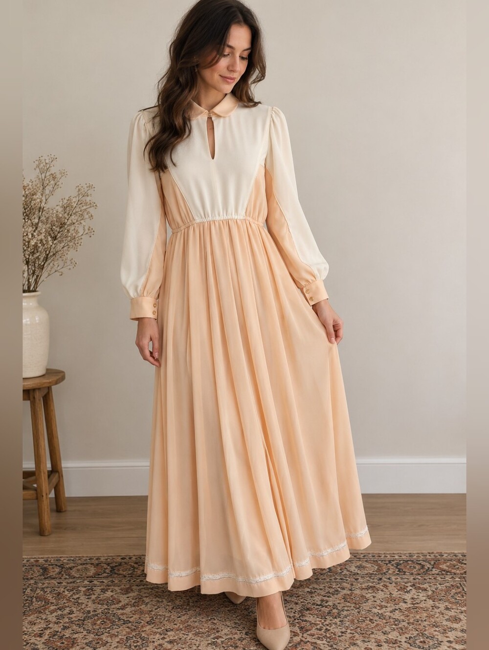 Vintage Long-sleeved dress